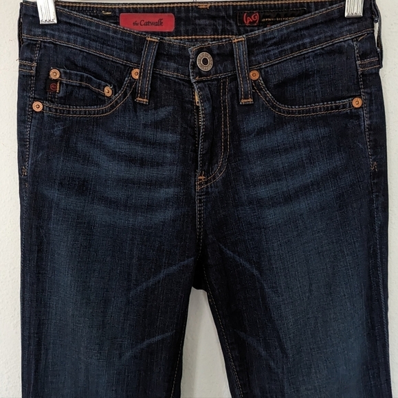 Adriano Goldschmied AG The Catwalk Straight Leg Dark Wash Denim Jeans Size 24 R - Picture 4 of 15